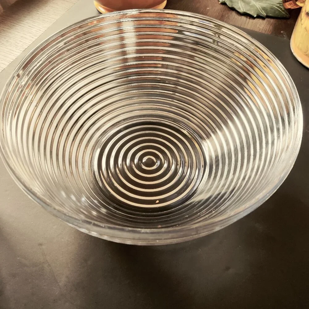 Salad Bowl, Park Avenue Lt Blue Vintage Art Deco Bowl by Anchor Hocking